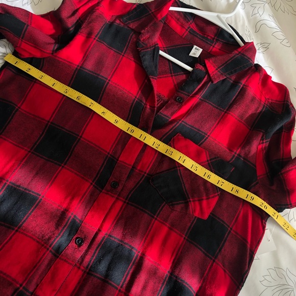 Nordstrom Bp red plaid shirt sz XS - Picture 8 of 10